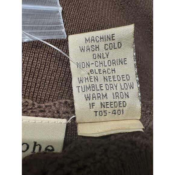 Apostrophe Brown Sleeveless Scoopneck Knit Tank Top Size Large - Picture 6 of 6